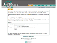 Tablet Screenshot of dr-billpay.com